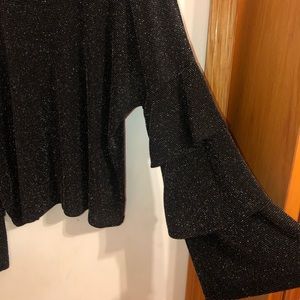 Sparkly Bell Sleeve Top